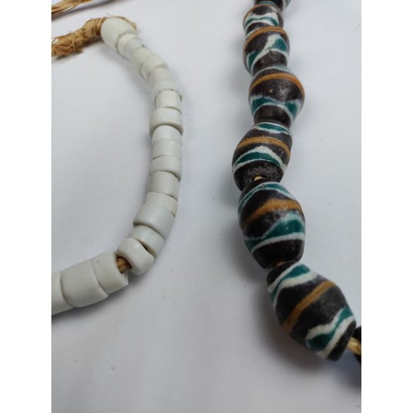 Antique African Trade Beads Set Of Two Strands - Picture 3 of 4